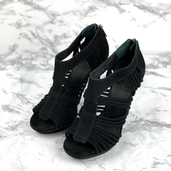 Tory Burch Strappy Sigourney Suede heels - Picture 1 of 9